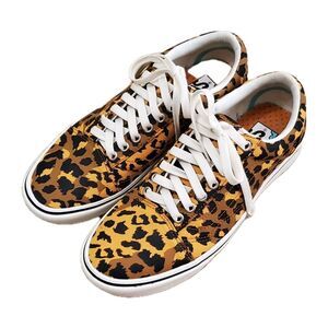 Vans Comfycush Leopard Old Skool Sneakers Mens 7.5 Womens 9